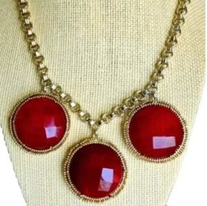 Kendra Scott Vintage Dark Pink/Red Baby Natasha Necklace